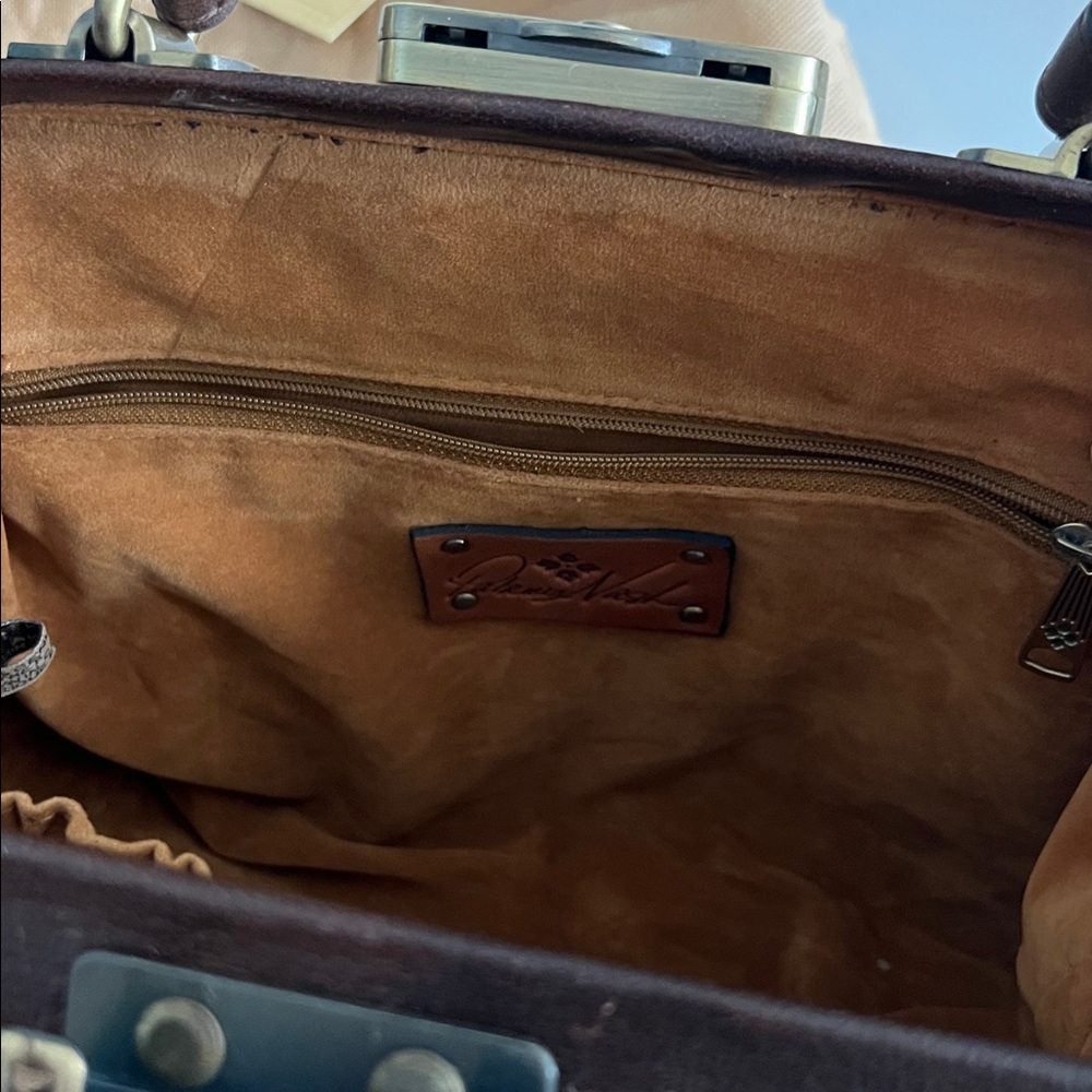 VGUC Patricia Nash Gracchi Embossed Leather Satchel (Macys Exclusive) - Picture 7 of 12